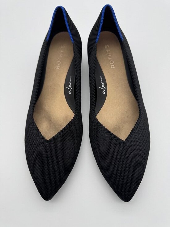 Rothy's Shoes - Rothy's The High Point Heel Black Pumps Knit Shoes Block Heel Women's Size 9.5